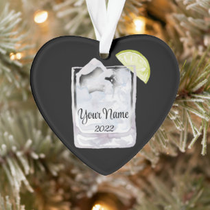 Gin and Tonic Cocktail Personalized Ornament