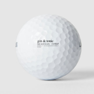 Gin and Tonic Golf Balls