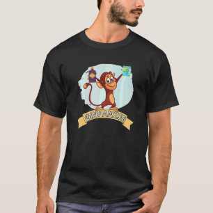 Gin Chimp Likes To Drink Gin Cocktails With Friend T-Shirt