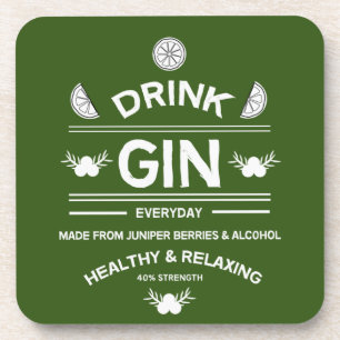 Gin Drinkers   Love Gin   Home Decor   Bars Servin Coaster