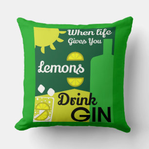 Gin Drinkers Love Gin Home Decor Bars Servin Cushion