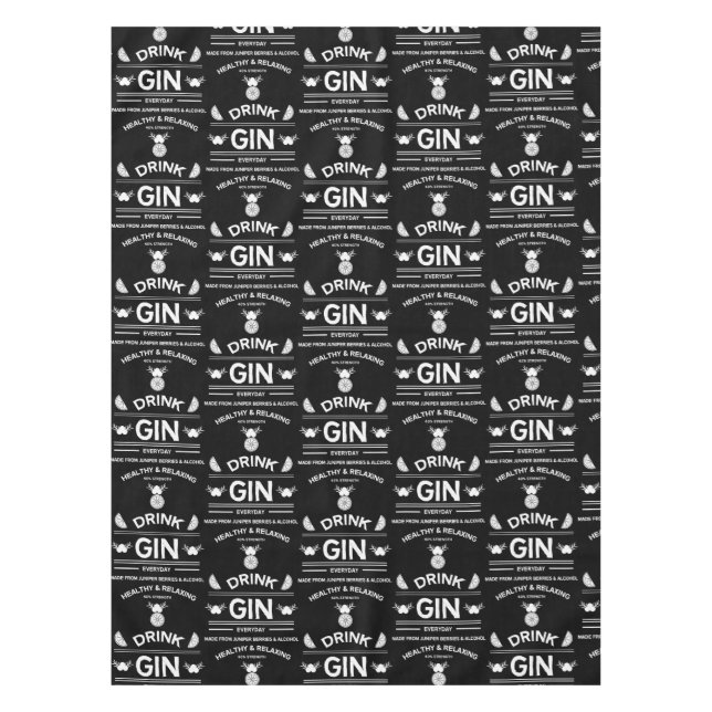 Gin Drinkers | Love Gin | Home Decor | Bars Servin Tablecloth (Front)