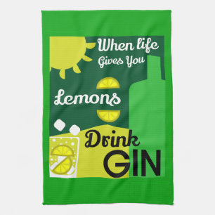Gin Drinkers   Love Gin   Home Decor   Bars Servin Tea Towel