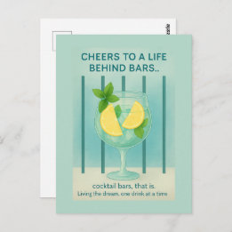 Gin Lover Card | Cheers Cocktail Humorous