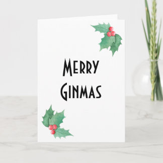 Gin Lover Christmas Card