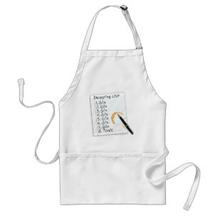 GIN LOVERS SHOPPING LIST STANDARD APRON