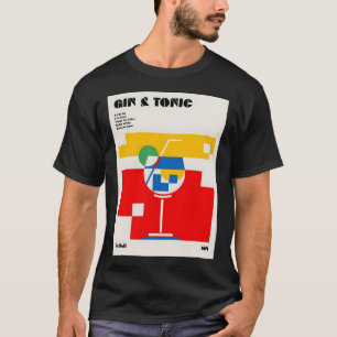 Gin & Tonic Cocktail Art T-Shirt