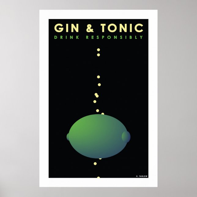 Gin & Tonic (Large Poster) Poster (Front)