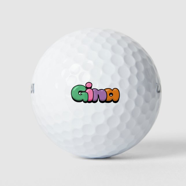 Gina Golf Balls (Front)