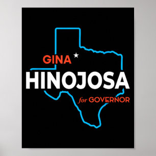 Gina Hinojosa Texas Governor Election 2026 Poster