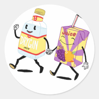 Gina nd Juice Classic Round Sticker