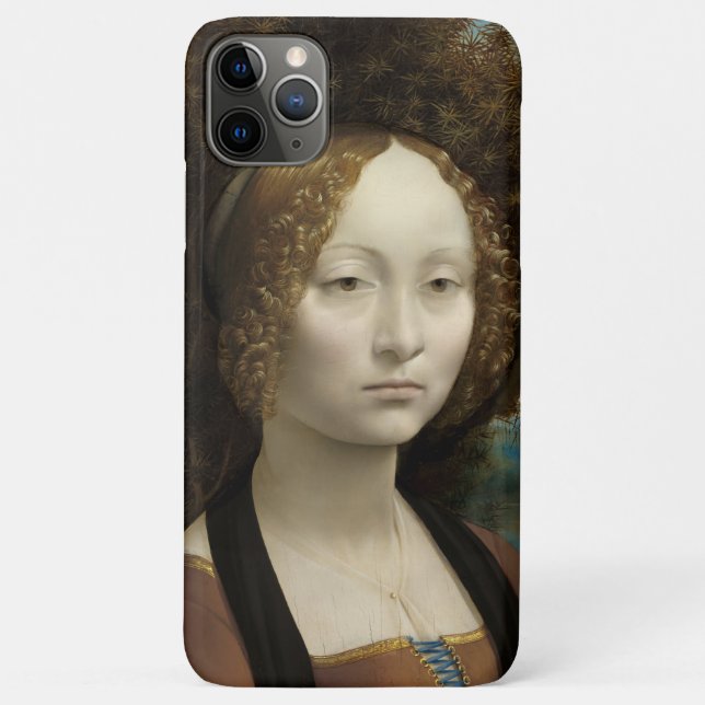 Ginevra de' Benci by Leonardo Da Vinci Case-Mate iPhone Case (Back)