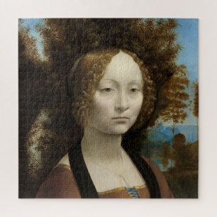 Ginevra de' Benci by Leonardo Da Vinci Jigsaw Puzzle