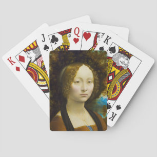 Ginevra de' Benci by Leonardo da Vinci Playing Cards