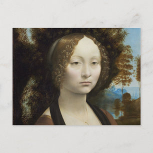 Ginevra de Benci by Leonardo da Vinci Postcard
