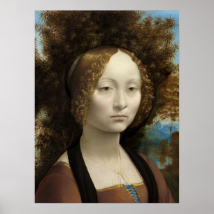Ginevra de' Benci by Leonardo Da Vinci Poster