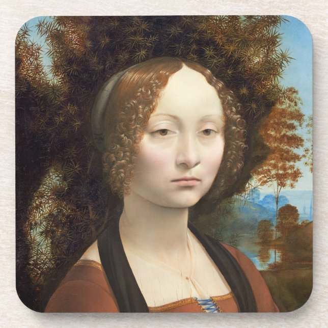 Ginevra de' Benci, c. 1474- 78 Coaster (Front)