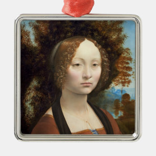 Ginevra de' Benci, c. 1474- 78 Metal Tree Decoration