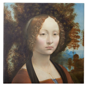 Ginevra de' Benci, c. 1474- 78 Tile
