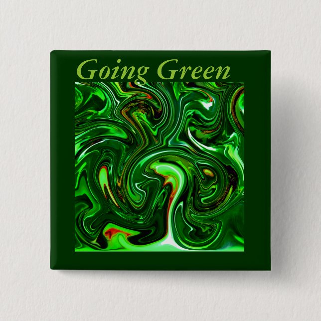 Ging Green_ 15 Cm Square Badge (Front)