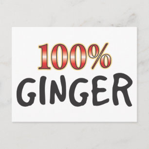 Ginger 100 Percent Postcard