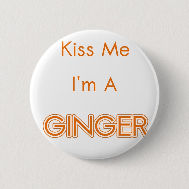 GINGER 6 CM ROUND BADGE (Front)