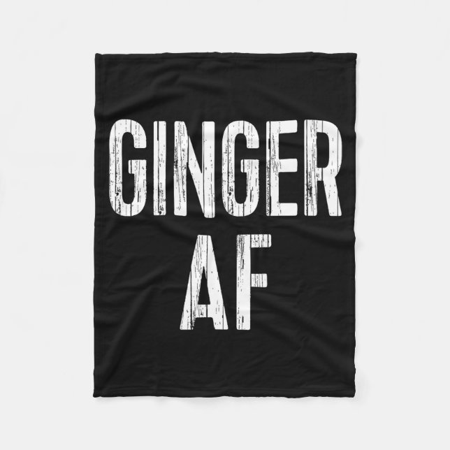 Ginger Af Shirt Irish Men Women St Patricks Day  Fleece Blanket (Front)