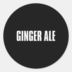 Ginger Ale Thanksgiving Costume Funny Drinks And B Classic Round Sticker