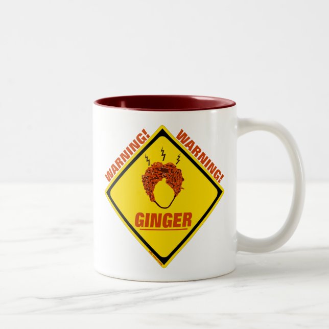 Ginger Alert! Two-Tone Coffee Mug (Right)