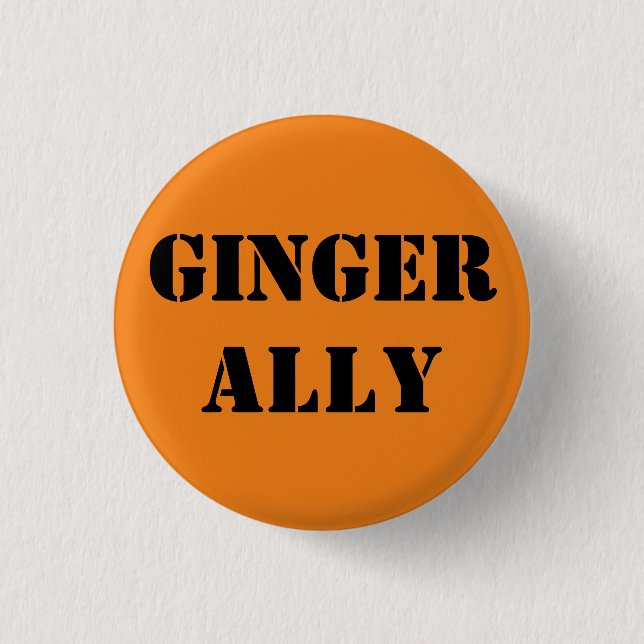 Ginger Ally 3 Cm Round Badge (Front)