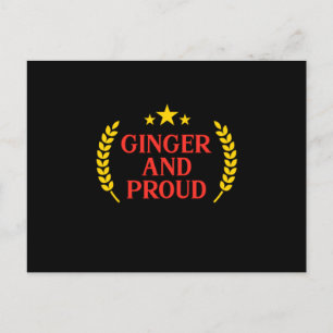 Ginger And Proud Redhead Red Hair Redheads Gift Postcard