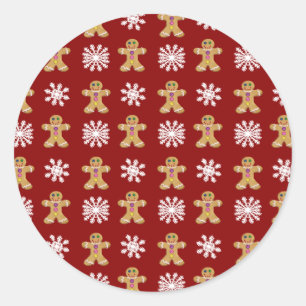 Ginger and Snow Classic Round Sticker