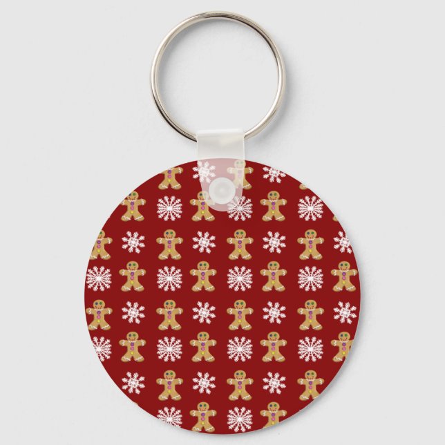 Ginger and Snow Key Ring (Front)