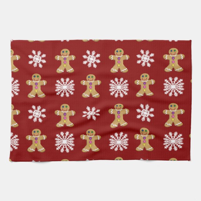 Ginger and Snow Tea Towel (Horizontal)