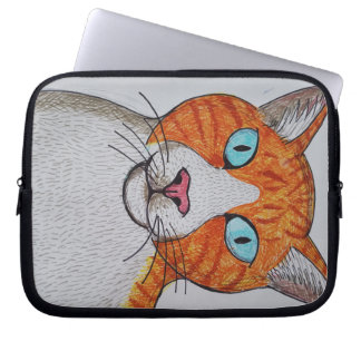 Ginger and white cat Electronics Bag