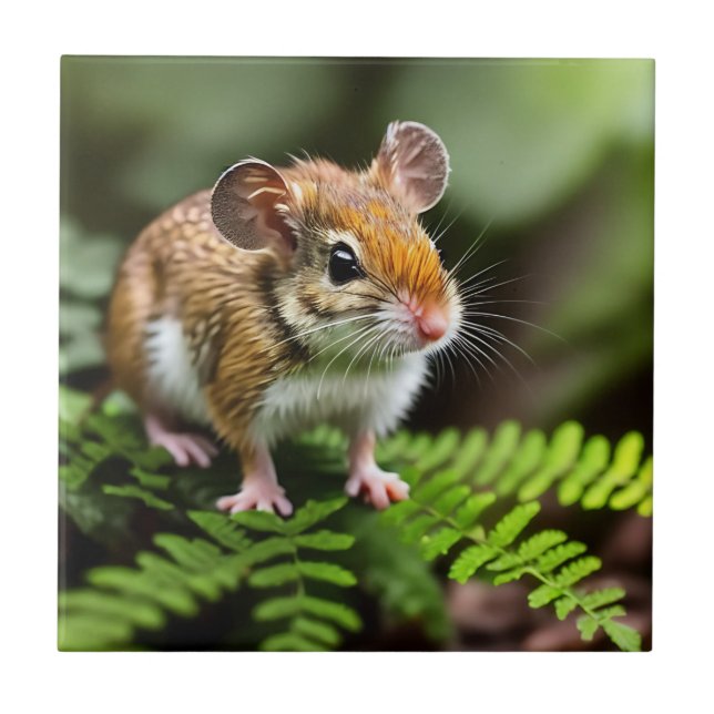 Ginger Australian Hopping Mouse,  Ceramic Tile (Front)