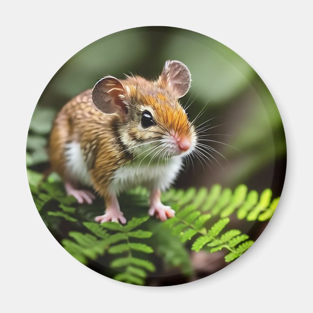 Ginger Australian Hopping Mouse, Fridge Magnet (Front)