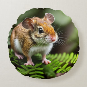 Ginger Australian Hopping Mouse, Round Cushion