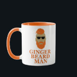 Ginger beard man funny bearded mug<br><div class="desc">This original ginger bearded man graphic design with awesome typography font lettering is perfect for fans of all people with ginger beards. It also can be given as a birthday or Christmas gift to your best friend, a relative, a boyfriend, or for Father's Day who also loves and respects their...</div>