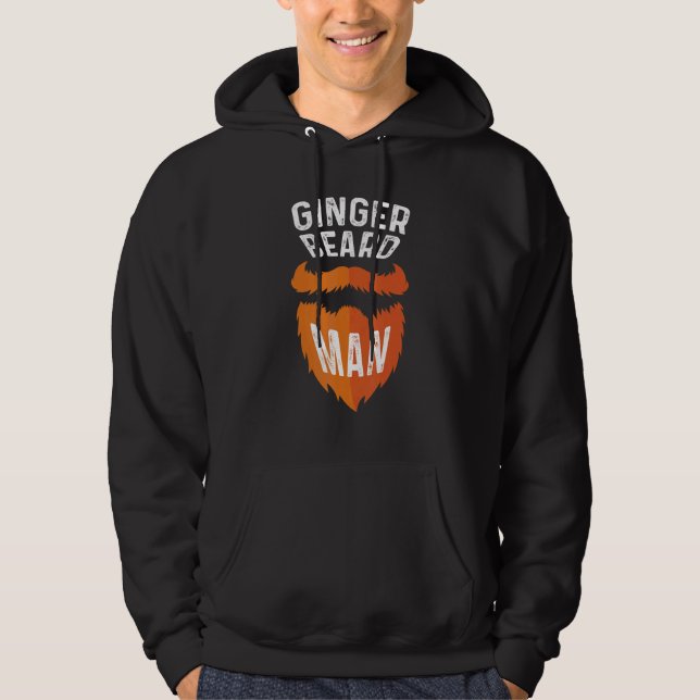 Ginger Beard Man Stylist Person Hoodie (Front)