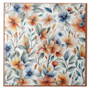 Ginger Blossoms Ceramic Tile