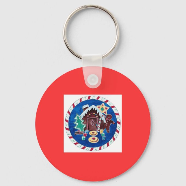 Ginger Bread House Key Ring (Front)
