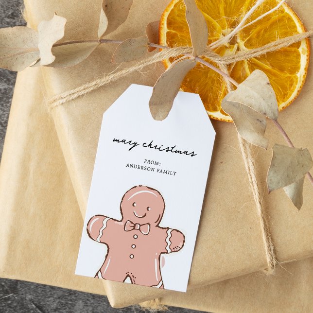 Ginger Bread Man Christmas Gift Tags (Creator Uploaded)