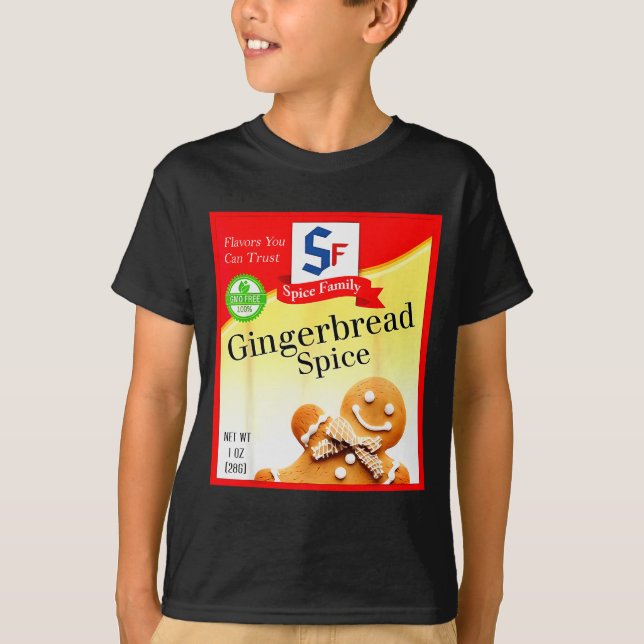 Ginger Bread Sce Group Costume Family Matching Hal T-Shirt (Front)