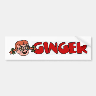 Ginger Bumper Bumper Sticker