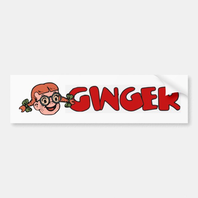 Ginger Bumper Bumper Sticker (Front)