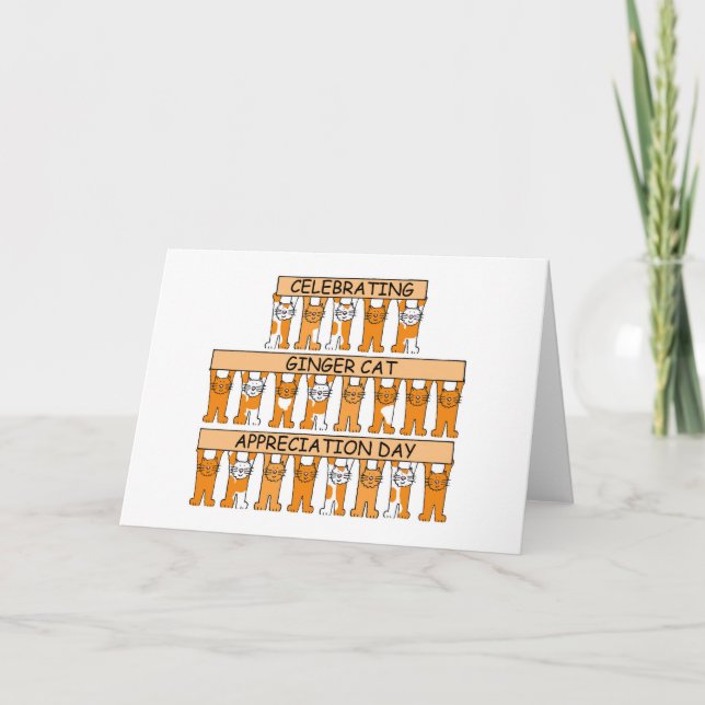 Ginger Cat Appreciation Day - September 1st Card (Front)