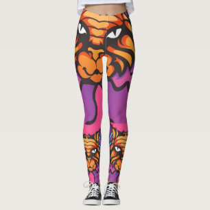 GINGER CAT BOHO YOGA PANTS LEGGINGS