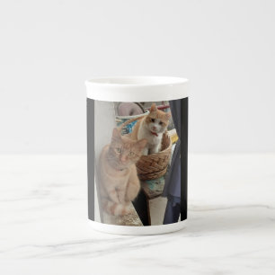 ginger cat Bone China Mug