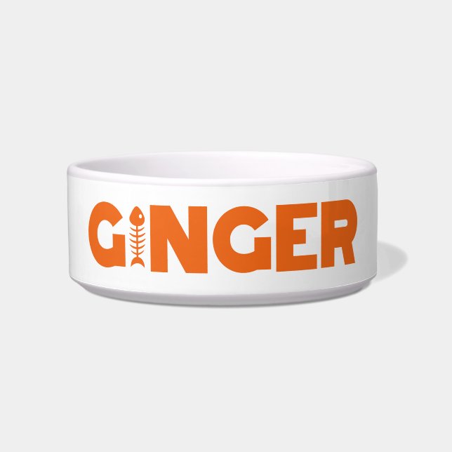 Ginger Cat Bowl (Front)